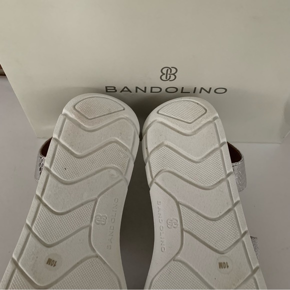 Bandolino Anly Silver Low Wedge Sport Sandals Size US 10 M - Picture 7 of 9